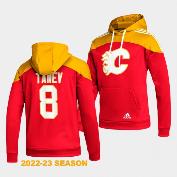 Christopher Tanev Calgary Flames Stylish Red 2022-23 AEROREADY Pullover Hoodie