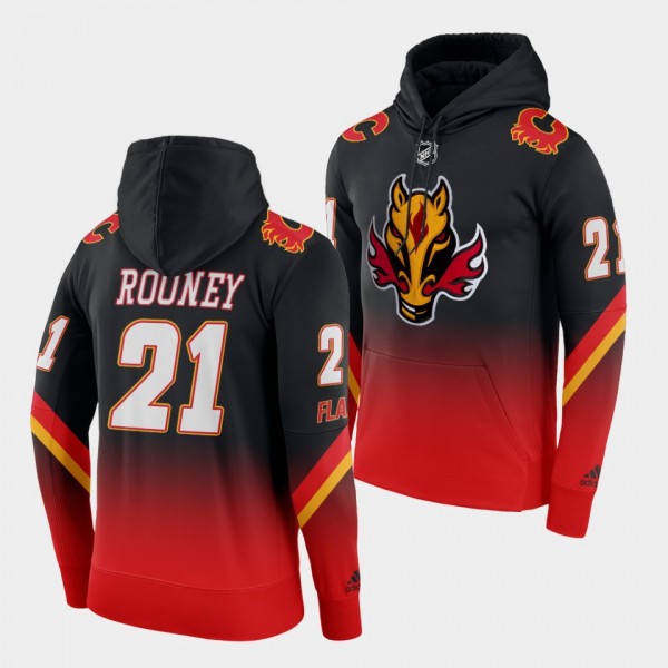 Kevin Rooney Calgary Flames Alternate Black Red 2022-23 Color Crash Hoodie