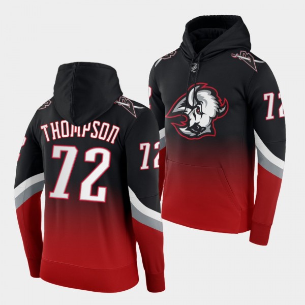 Tage Thompson Buffalo Sabres Third Logo Black Red 2022-23 Goathead Hoodie