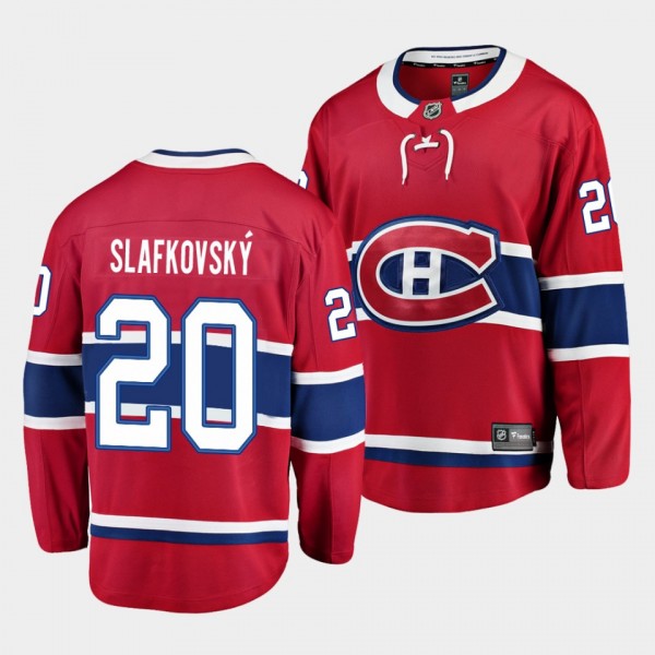 Juraj Slafkovsky 2022 NHL Draft Montreal Canadiens #20 Red Jersey Home