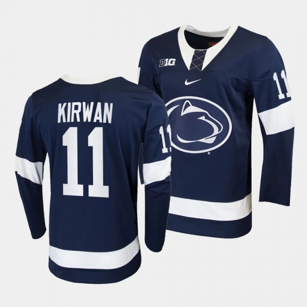Penn State Nittany Lions Ryan Kirwan College Hockey Navy 2023-24 Replica Jersey