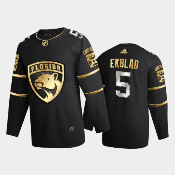 Florida Panthers Aaron Ekblad #5 2020-21 Authentic Golden Black Limited Authentic Jersey