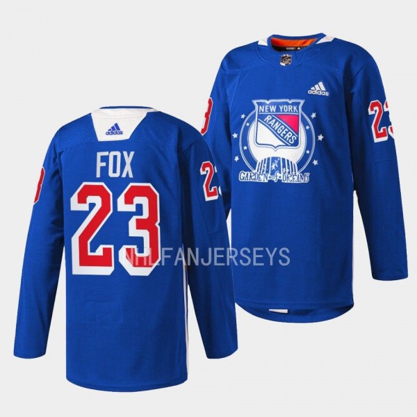 Adam Fox #23 New York Rangers 2022 Garden of Dream...