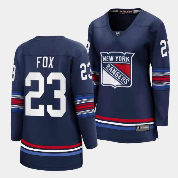 Adam Fox New York Rangers 2023-24 Alternate Women Premier 23 Jersey Breakaway Player