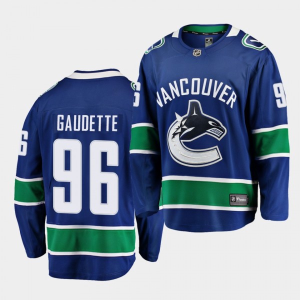 Adam Gaudette Vancouver Canucks 2020-21 Home Men R...