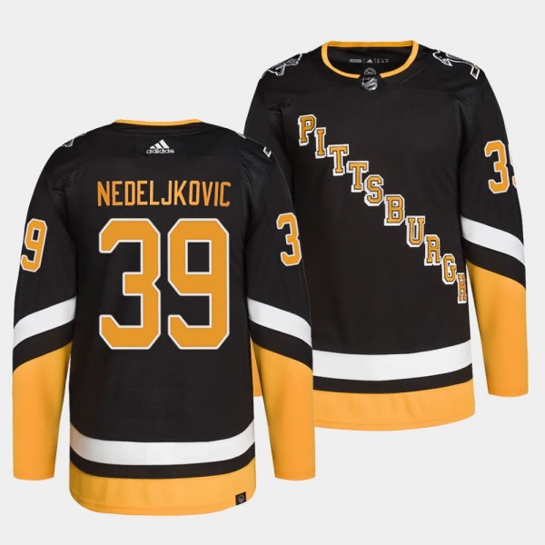 Alex Nedeljkovic Pittsburgh Penguins Alternate Bla...