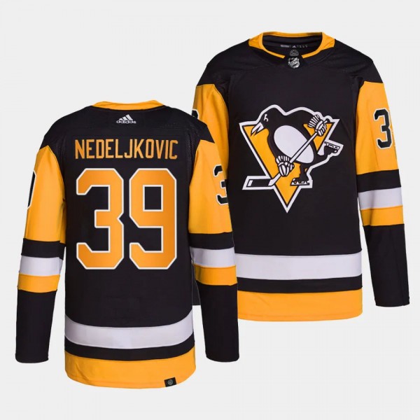 Pittsburgh Penguins Authentic Pro Alex Nedeljkovic #39 Black Jersey Home