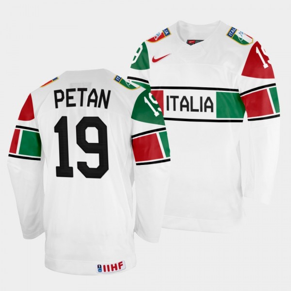 Italy 2022 IIHF World Championship Alex Petan #19 ...
