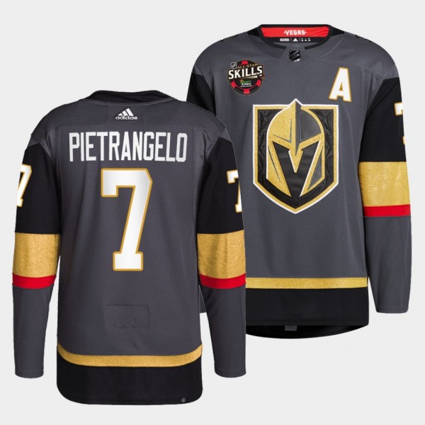 Alex Pietrangelo Golden Knights 2022 NHL All-Star Skills Winner Black Jersey #7 Breakaway Challenge