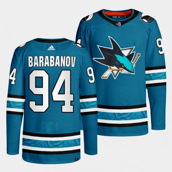 San Jose Sharks 2022-23 Home Alexander Barabanov #...
