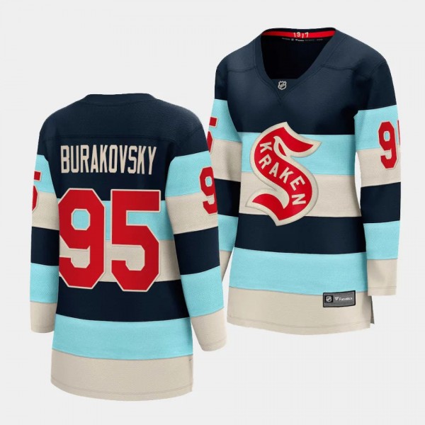 Andre Burakovsky Seattle Kraken 2024 NHL Winter Classic Women Breakaway Player 95 Jersey