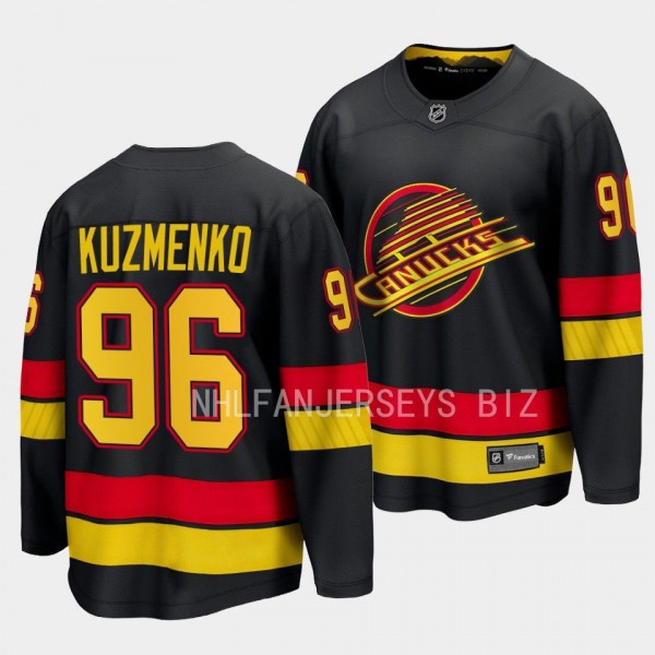 Andrei Kuzmenko Vancouver Canucks 2023-24 Alternate Black #96 Breakaway Player Jersey Men's