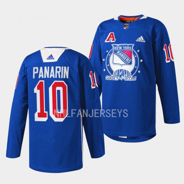 Artemi Panarin #10 New York Rangers 2022 Garden of...