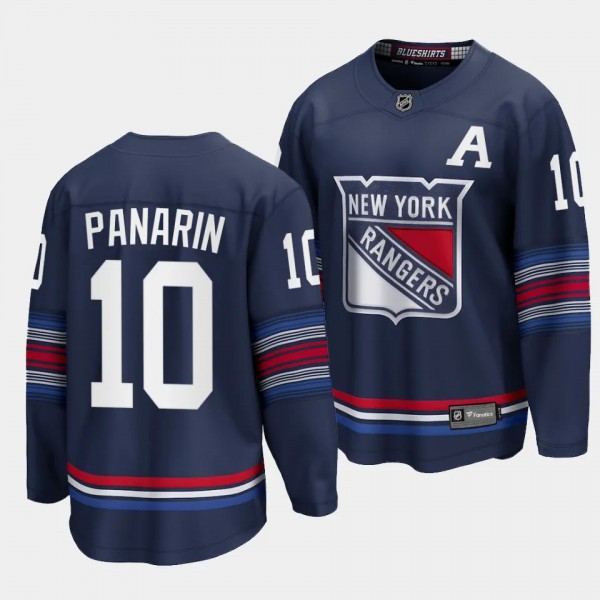 New York Rangers Artemi Panarin 2023-24 Alternate Navy Premier Breakaway Player Jersey Men's