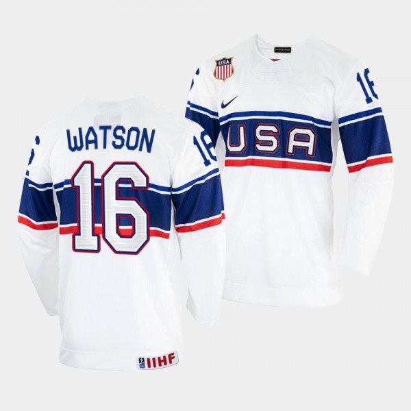 USA 2022 IIHF World Championship Austin Watson #16...