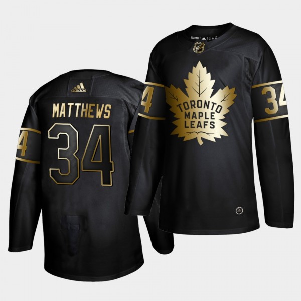 Auston Matthews #34 Maple Leafs Golden Edition Aut...