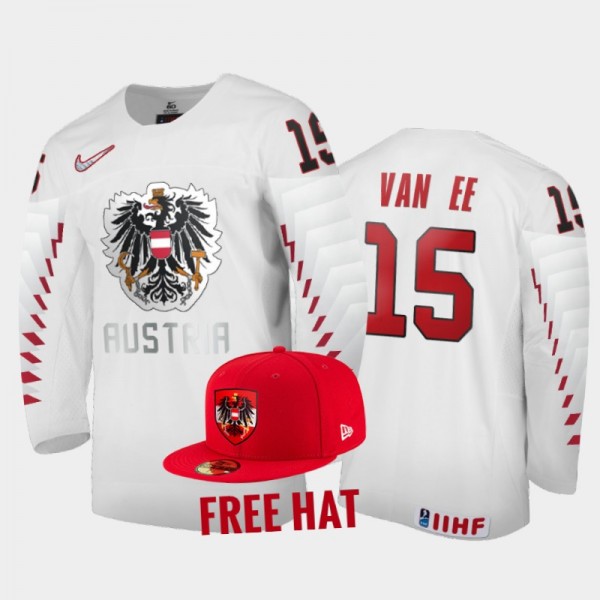 Finn van Ee Austria Hockey White Free Hat Jersey 2...