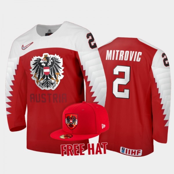 Austria Hockey Matteo Mitrovic 2022 IIHF World Jun...