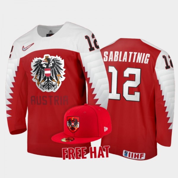 Austria Hockey Tobias Sablattnig 2022 IIHF World J...