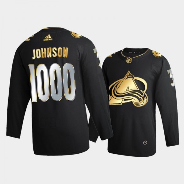 Jack Johnson #3 Colorado Avalanche 1000 Career Gam...