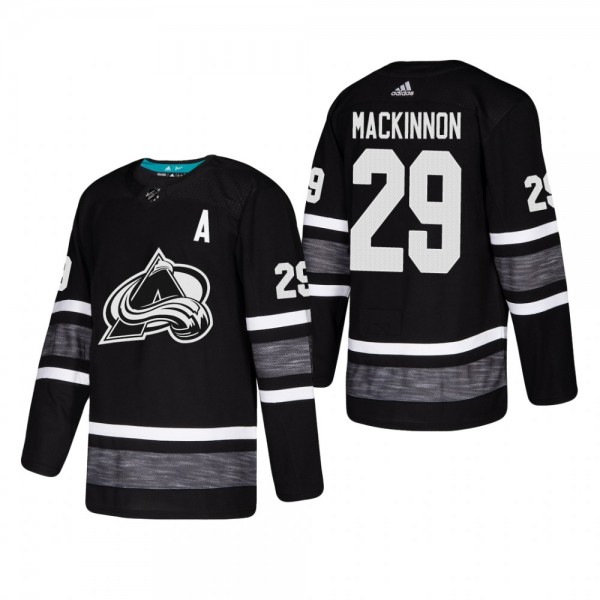 Colorado Avalanche Nathan MacKinnon #29 2019 NHL All-Star Authentic Parley Black Jersey Mens