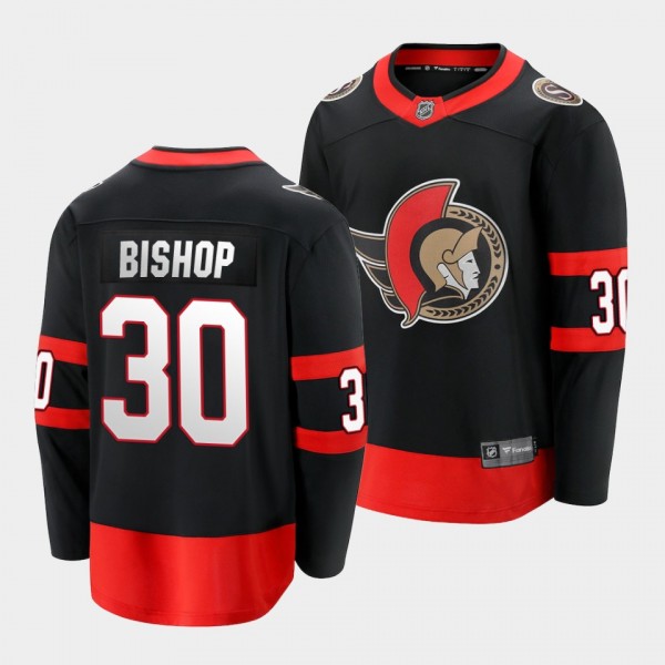 Ben Bishop Ottawa Senators 2022 Home Black Jersey ...
