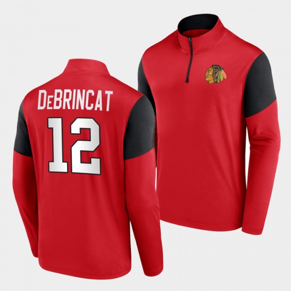 Chicago Blackhawks Alex DeBrincat Lightweight Jacket Red Quarter-Zip