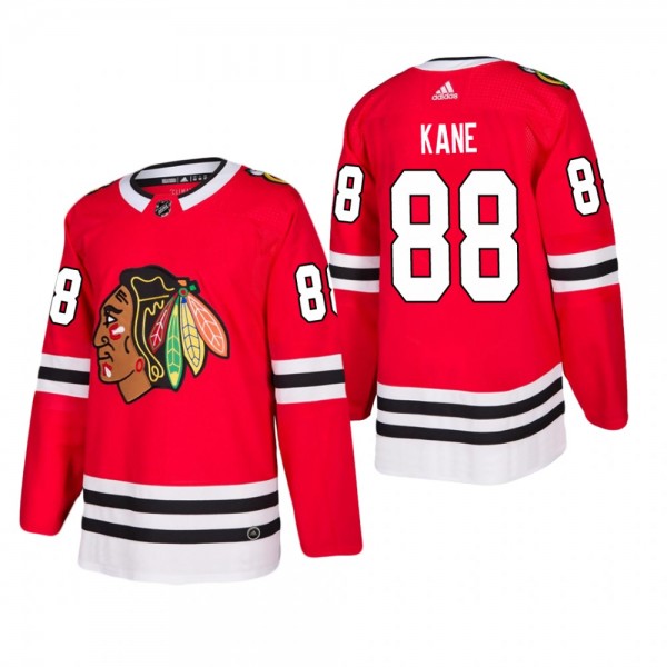 Men's Chicago Blackhawks Patrick Kane #88 Home Red Authentic Player Cheap Jersey