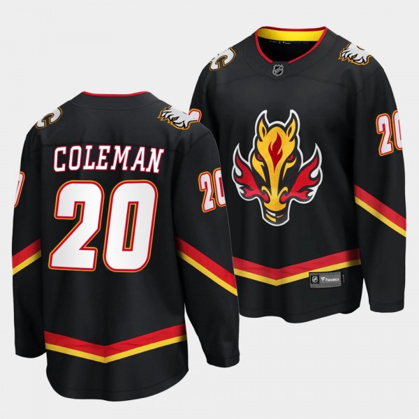 Blake Coleman Calgary Flames 2022-23 Alternate Bla...
