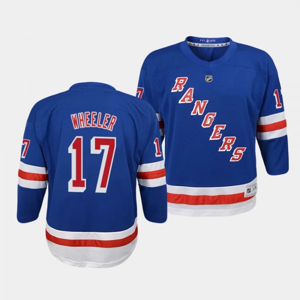 New York Rangers #17 Blake Wheeler Home Replica Bl...