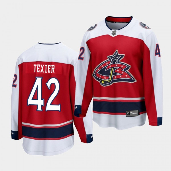 Alexandre Texier Columbus Blue Jackets Special Edition Red Breakaway Jersey