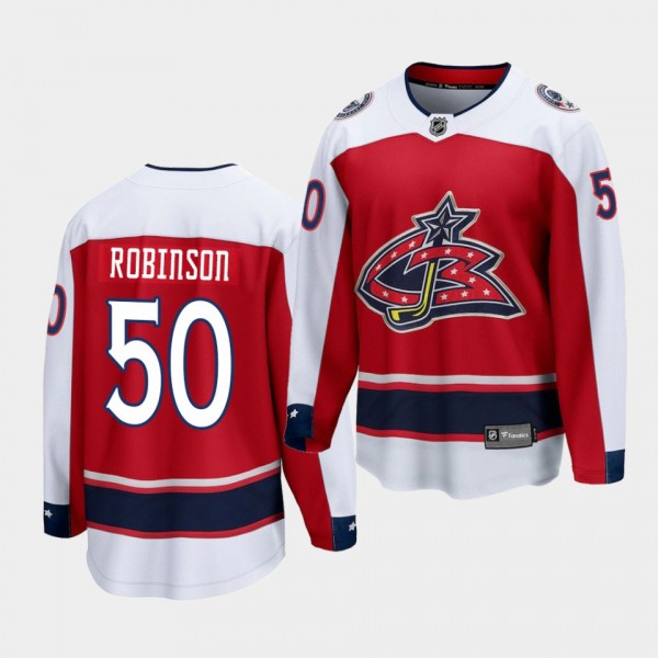 Eric Robinson Columbus Blue Jackets Special Edition Red Breakaway Jersey