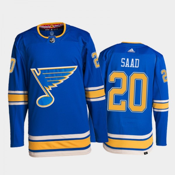2022 St. Louis Blues Brandon Saad Authentic Pro Jersey Blue Alternate Uniform