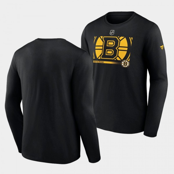 Boston Bruins T-Shirt Authentic Pro Core Collection Secondary Black