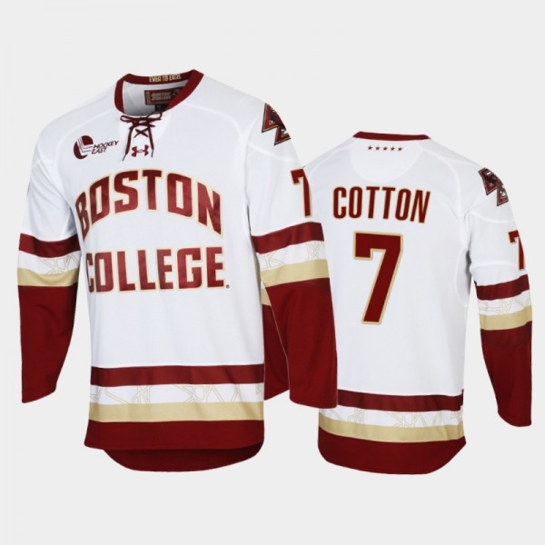 Boston College Eagles David Cotton #7 College Hock...