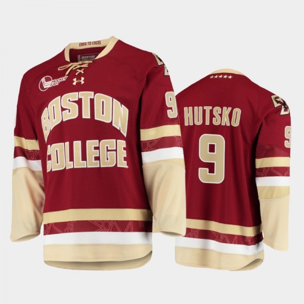Boston College Eagles Logan Hutsko #9 College Hock...