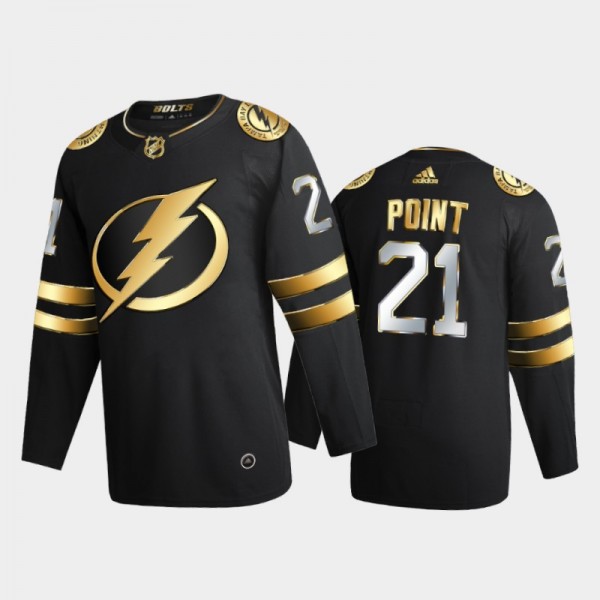 Tampa Bay Lightning Brayden Point #21 2020-21 Authentic Golden Black Limited Edition Jersey