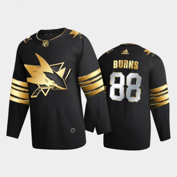 San Jose Sharks Brent Burns #88 2020-21 Golden Edition Black Limited Authentic Jersey