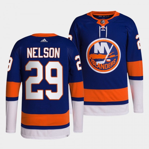 New York Islanders 2022 Home Brock Nelson #29 Roya...
