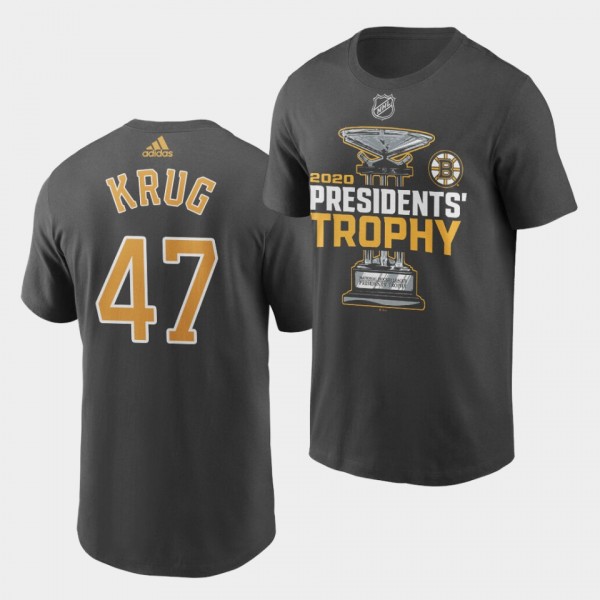 Bruins 2020 Presidents' Trophy Torey Krug #47 Glor...