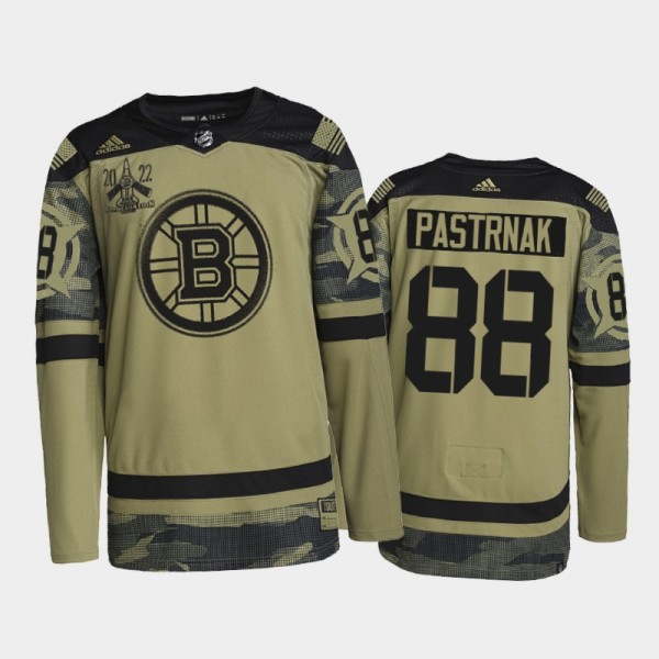 David Pastrnak Boston Bruins 2022 Military Appreci...
