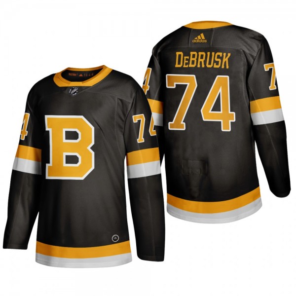 Boston Bruins Jake DeBrusk #74 2020 Season Alternate ADIZERO Black Jersey