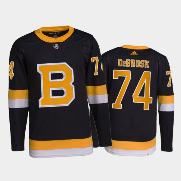 2021-22 Boston Bruins Jake DeBrusk Primegreen Authentic Jersey Black Home Uniform