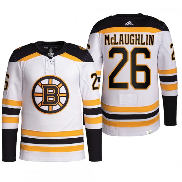 Marc McLaughlin Boston Bruins Away Jersey 2022 Whi...