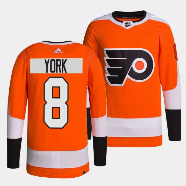 Philadelphia Flyers Authentic Pro Cam York #8 Oran...
