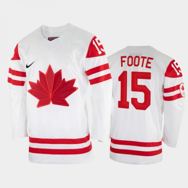 Canada Hockey Adam Foote 2002 Winter Olympic White...
