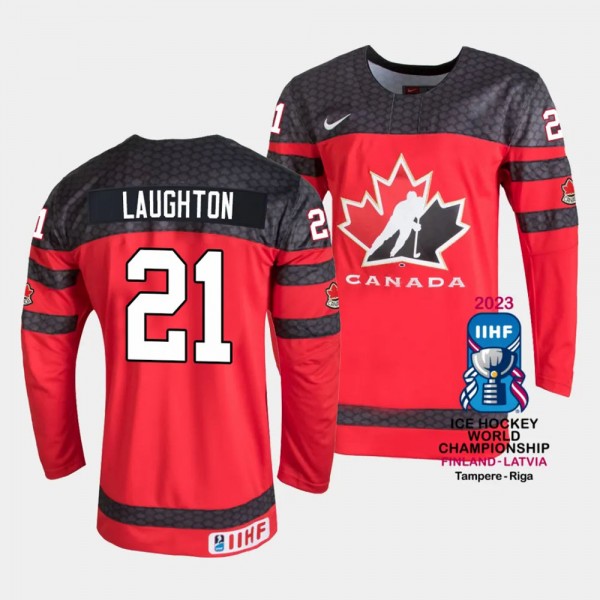 Canada #21 Scott Laughton 2023 IIHF World Champion...