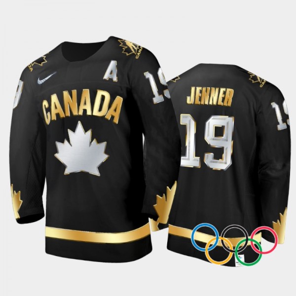 Brianne Jenner Canada Women's Hockey Black Gold Wi...