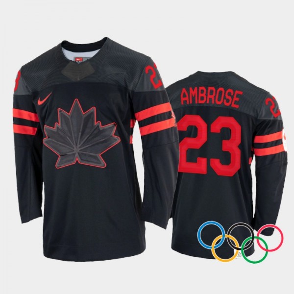 Erin Ambrose Canada Women's Hockey Black Jersey 20...