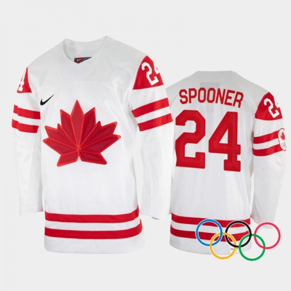 Natalie Spooner Canada Women's Hockey White Jersey...